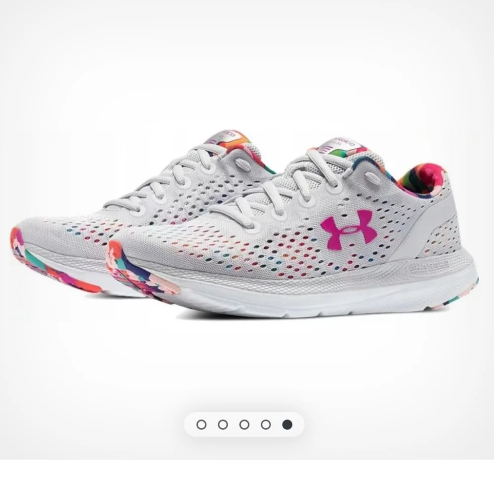 Under Armour Charged Impulse Gray Tennis Shoes 9 - Picture 12 of 16